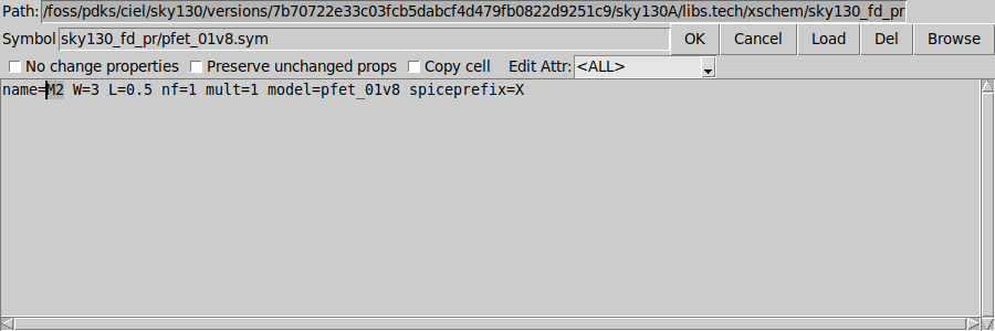 Instance property editor