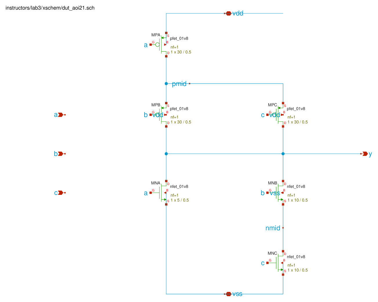 AOI21 schematic