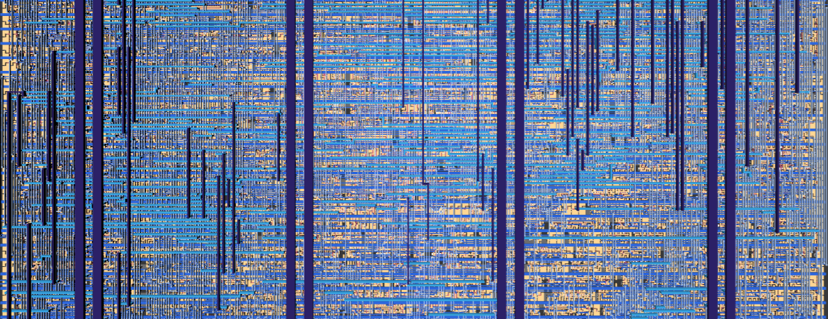 Layout render of tinyCGRA